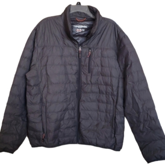 Hawke & Co Mens Packable Down Lightweight‎ Puffer Jacket in Carbon Size XL - Picture 1 of 8